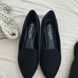 Olivia & Kate Black Women's Loafers